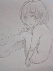 女の子描いてみました！(エロではない？