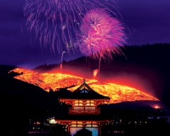 若草山の山焼き・・・