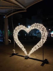 夜の元鍛治町公園にて