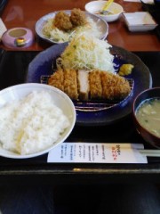 休暇とトンカツ。