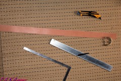 ベルト用の革の裁断