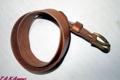 ヌメ革ベルトの制作