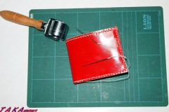 二つ折り財布の制作再々チャレンジ
