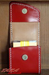 コードバンのタバコケースの制作