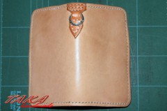 台形ミドルウォレットの制作