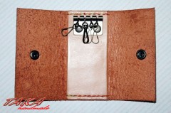 柿渋塗りキーケースの作成