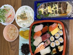 昨日の！晩ご飯お寿司(^^)