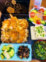 海老天重、定食