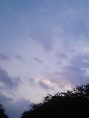 暮れ行く空を見上げつつ・・・