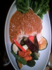 七種の夏野菜キーマカレーうどん