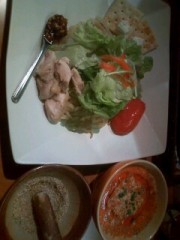 冷製ジェノベーゼの白坦々つけ麺 (\850)