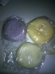 天然着色料のフルーティ饅頭