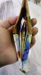 折り紙の船らしきもの