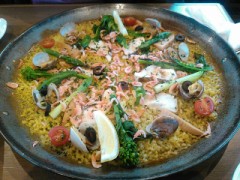 桜海老と真鯛のパエリア