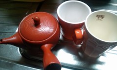 料理と食後のお茶