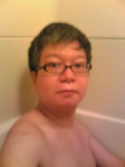 一人で入浴中です