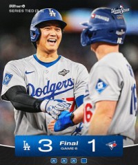 ドジャース勝利おめでとう&#65039;[オメデトウ]