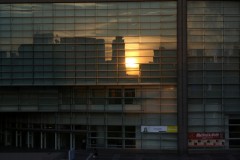 夕陽が映ってきれいだったよ