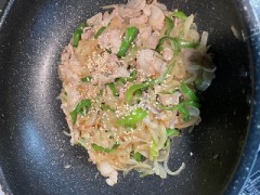 肉野菜炒め(^^)