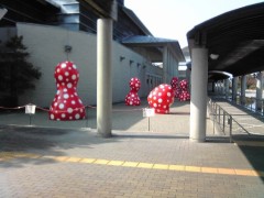 今日から草間弥生展