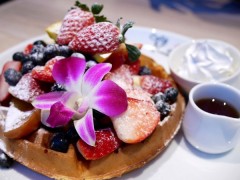 ハワイアンとワッフル