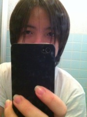 鏡で自分の顔撮ったら