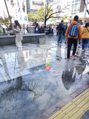 予想外の雨ー渋谷