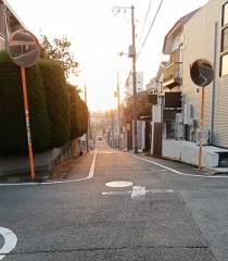 早朝散歩日の出