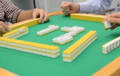 昨夜は、麻雀でした。