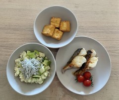 今朝の糖質制限朝食