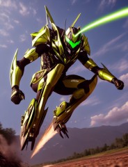 バッタの改造人間、いわゆる仮面ライダー生成してみた