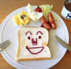 朝食も楽しく♪