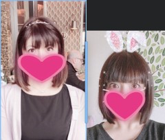前髪を変えると....