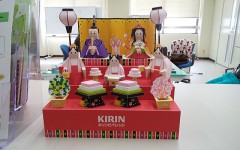 紙で作成のおひなさま