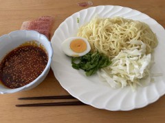 今日は辛口冷やしつけ麺&#8205;♂&#65039;