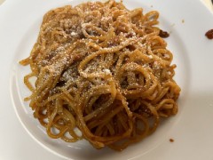 今日の昼はパスタ