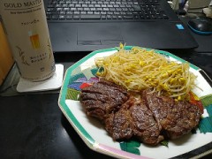 昨夜の食事と今朝の朝食