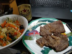 久しぶりにステーキ