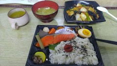 シャケ弁かな？ (^_^)