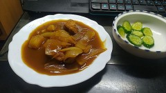 これから出勤！（今夜はカレーのお弁当です）