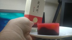 とらやの 『新更科』（季節限定の羊羹です）