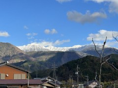 新雪の中央アルプス（お題：屋台といえば？）