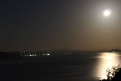 月がとっても青いから～♬