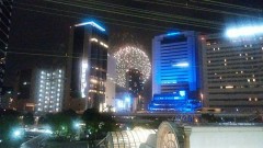 今夜は、港神戸の花火大会の日でした。