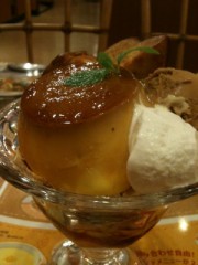 とろけるかぼちゃプリンとさつまいものサンデー