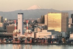 白雪の富士山