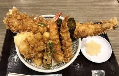 ランチは天丼