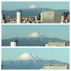 今朝の富士山
