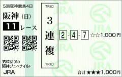 今日の阪神11RJF予想