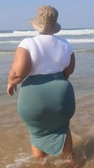 プライベートビーチで